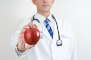 Doctor prescribes apple