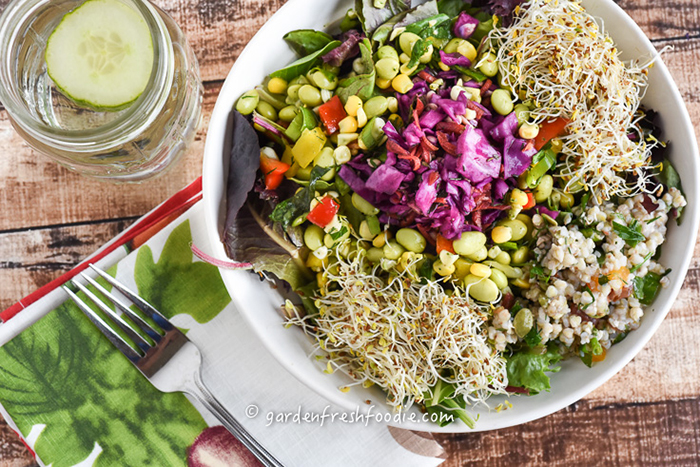 Edamame Salad with Light Herb Vinaigrette