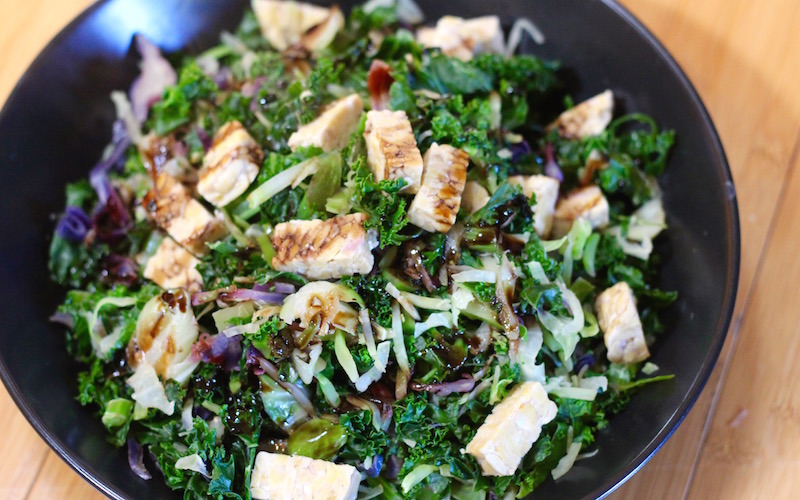 Balsamic Greens and Tempeh