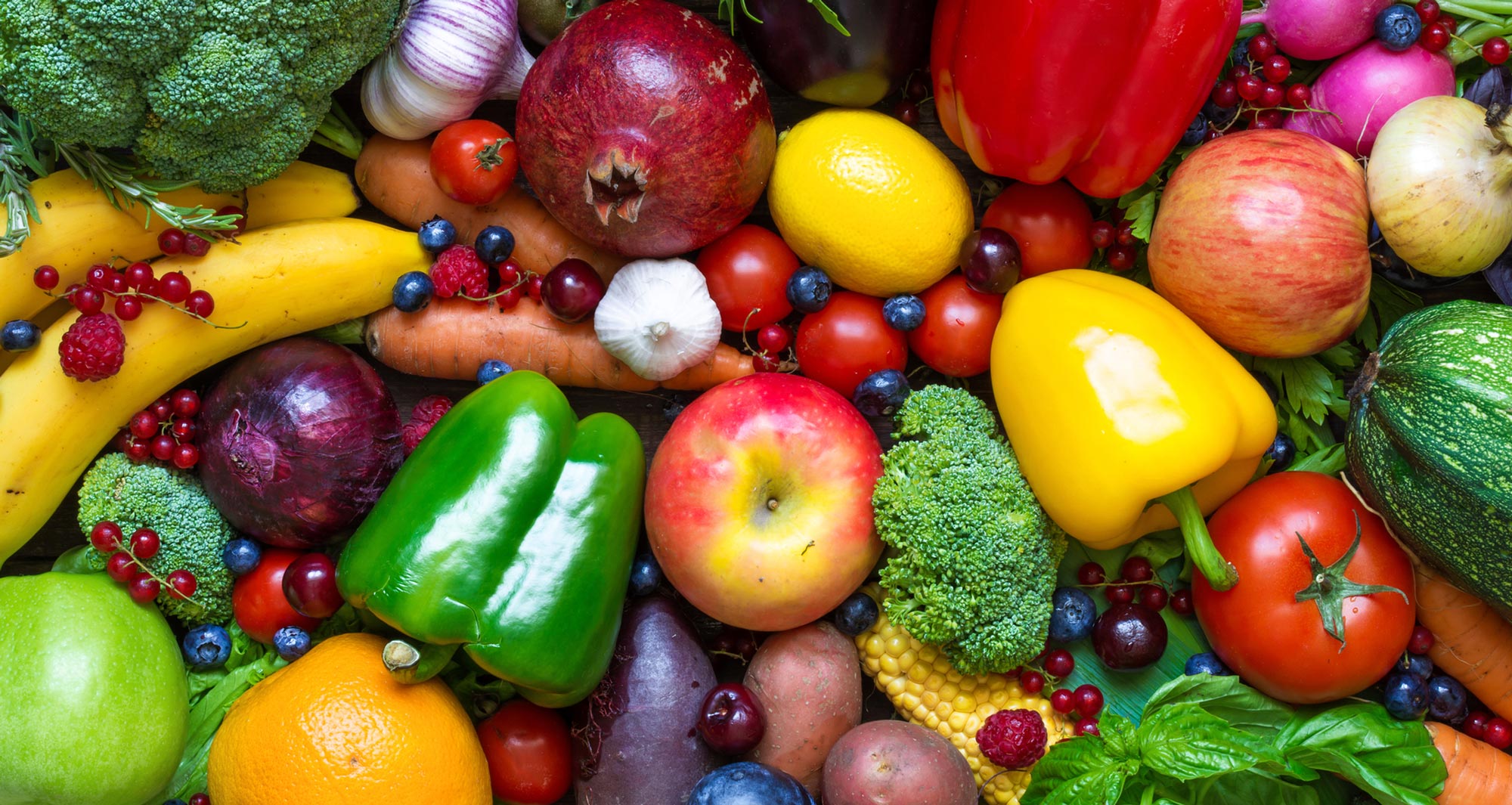 variety of fruits and vegetables