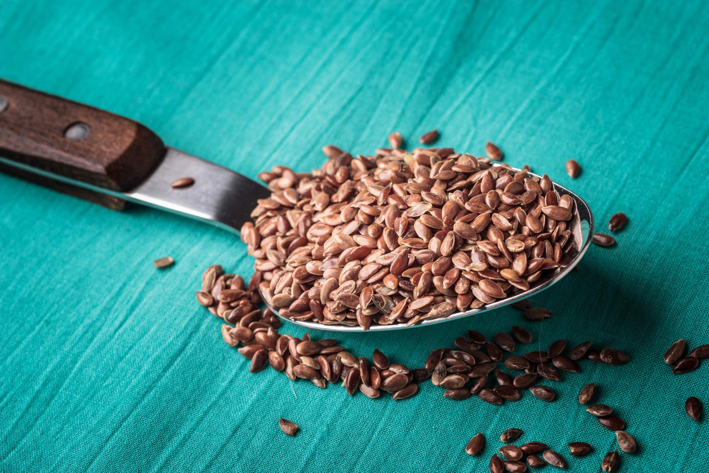 A spoonful of flax seeds