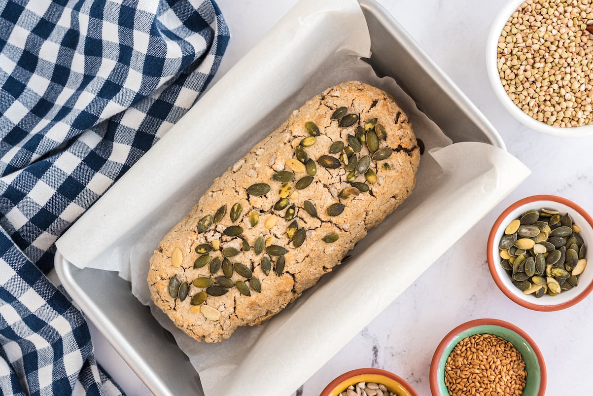 3 Seed Fermented Buckwheat Bread