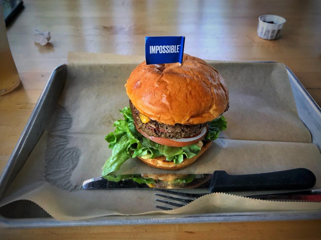Impossible Burger uses GMO soy