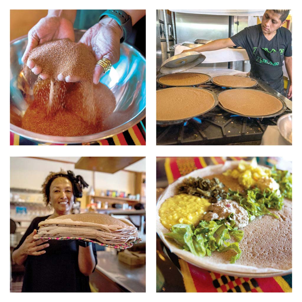 Cafe Colucci injera made from ancient grains