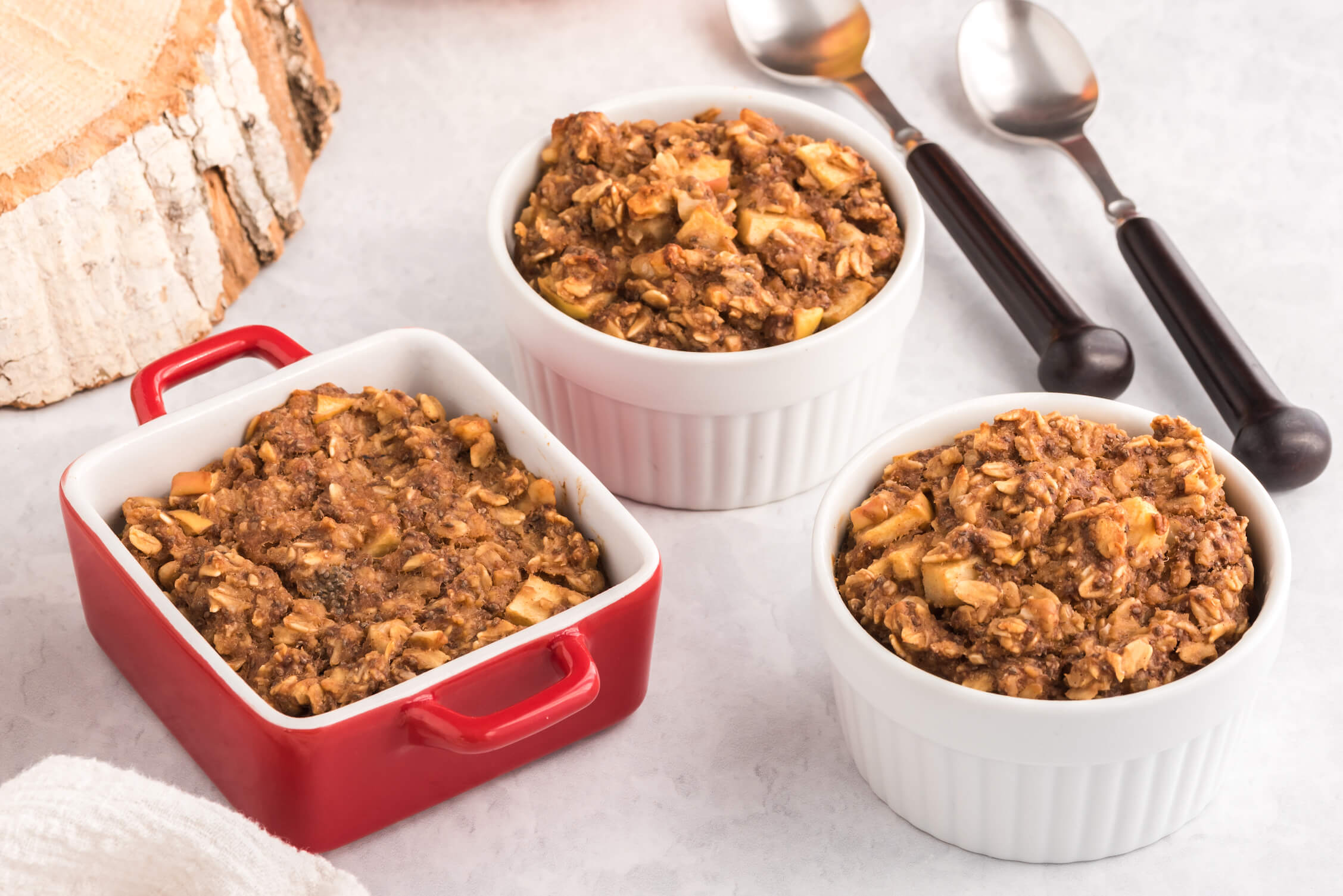 Apple Walnut Oatmeal Bake