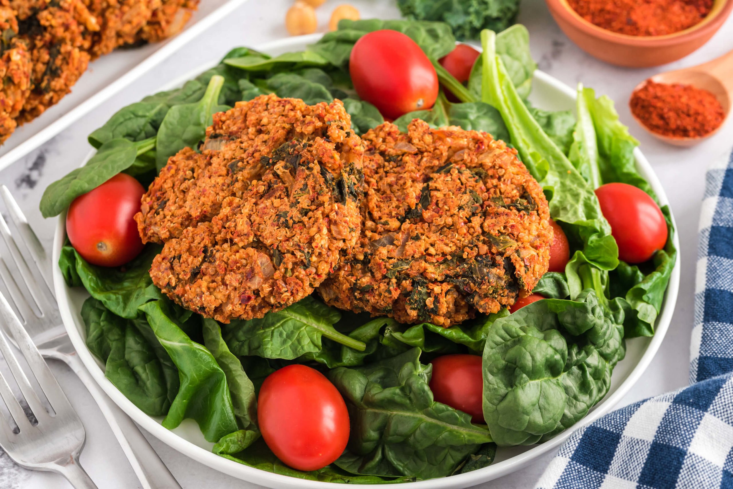 Berbere-Spiced Sorghum Burgers