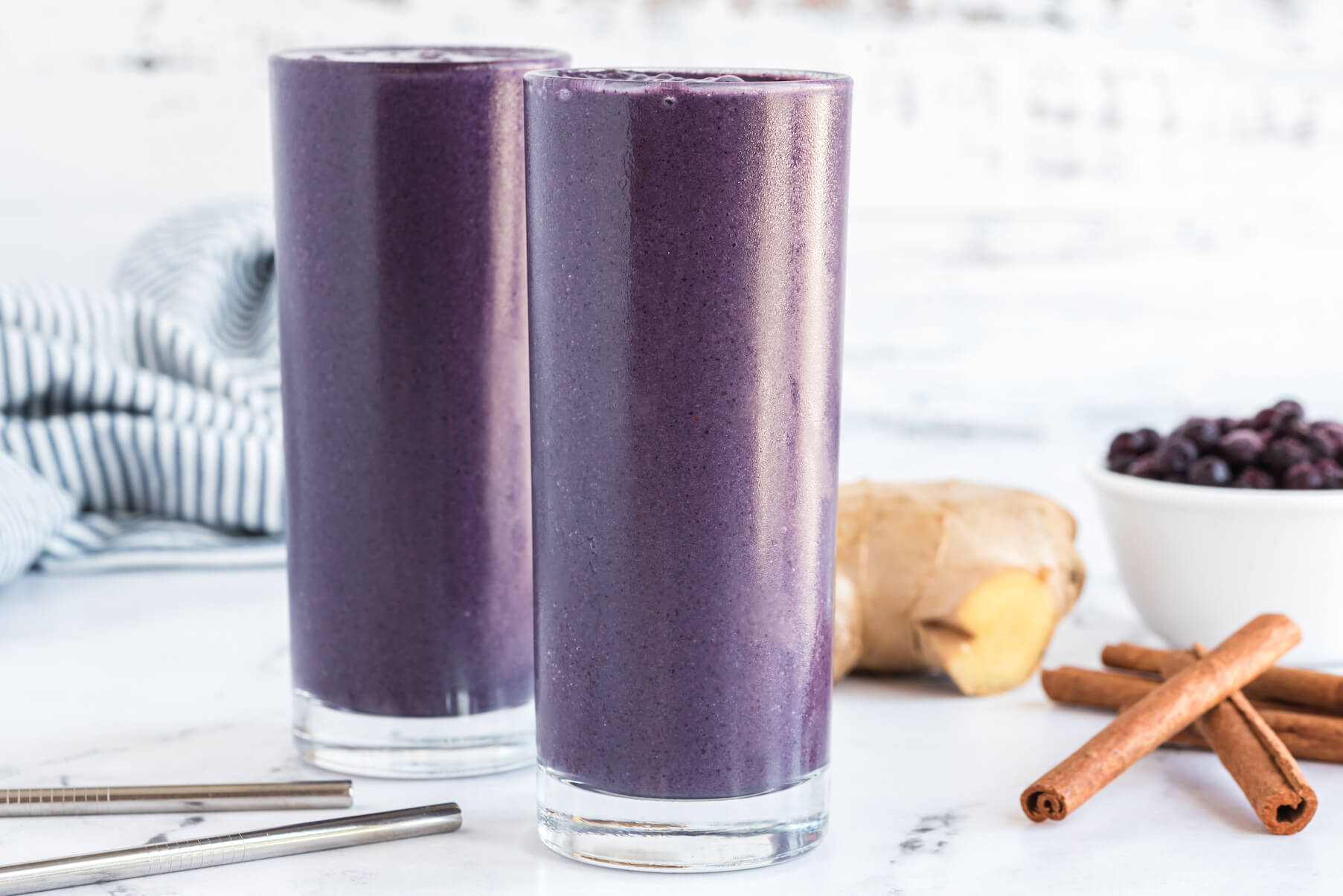 Blueberry Ginger Smoothie | Food Revolution Network