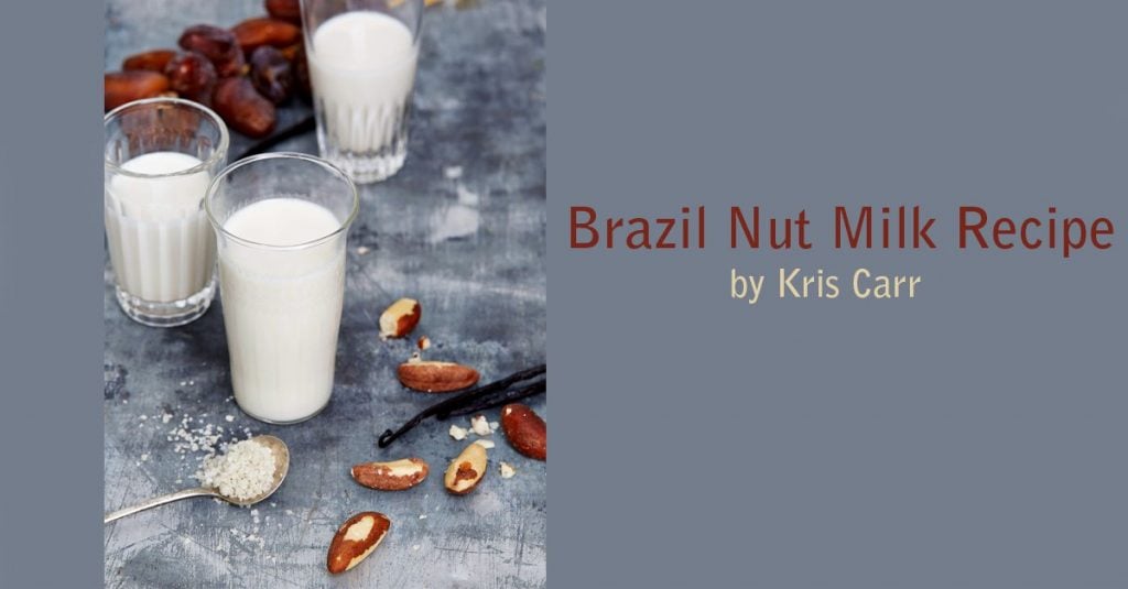 Brazil Nut Milk Recipe from Kris Carr