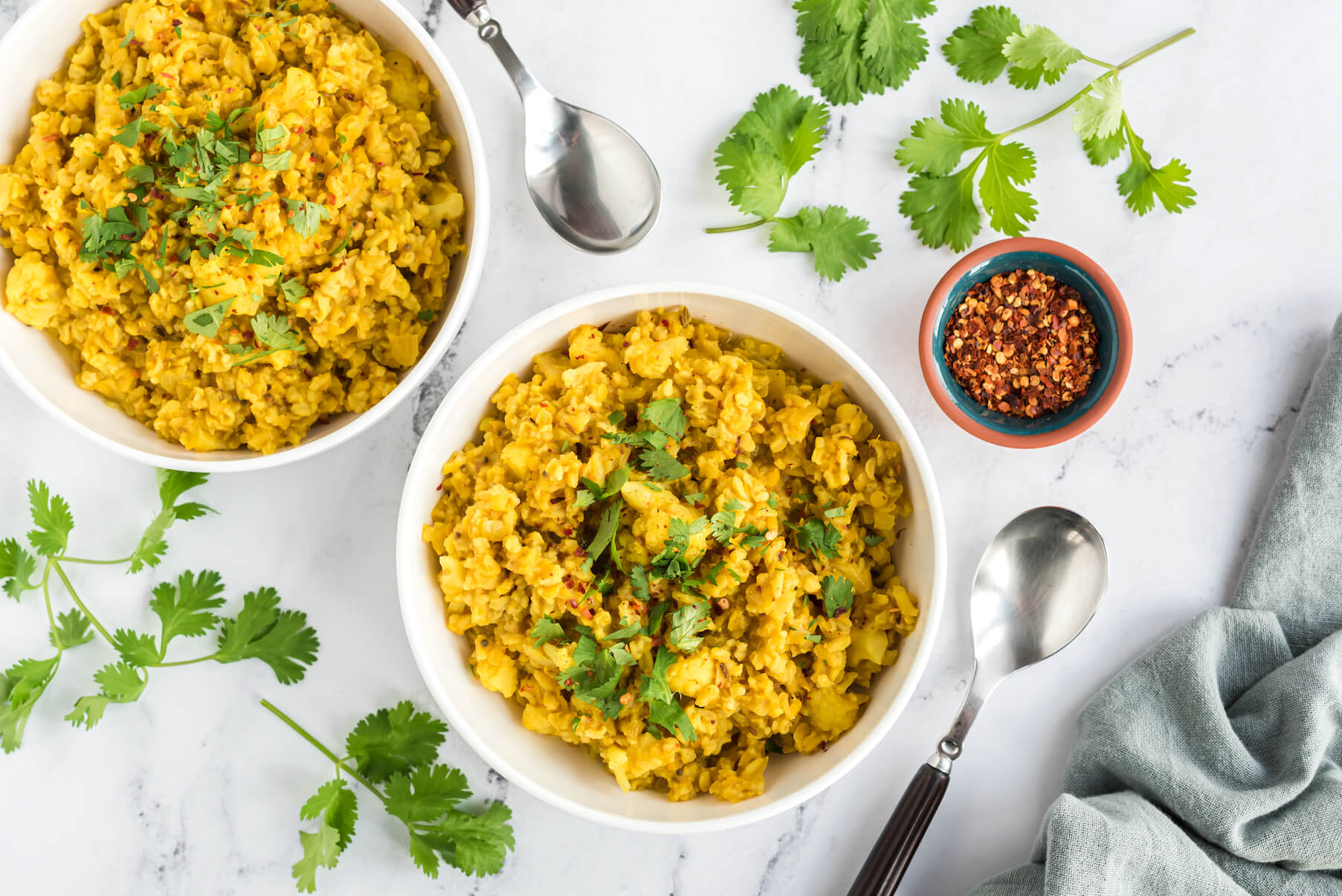 Breakfast Cauliflower Lentil Kitchari