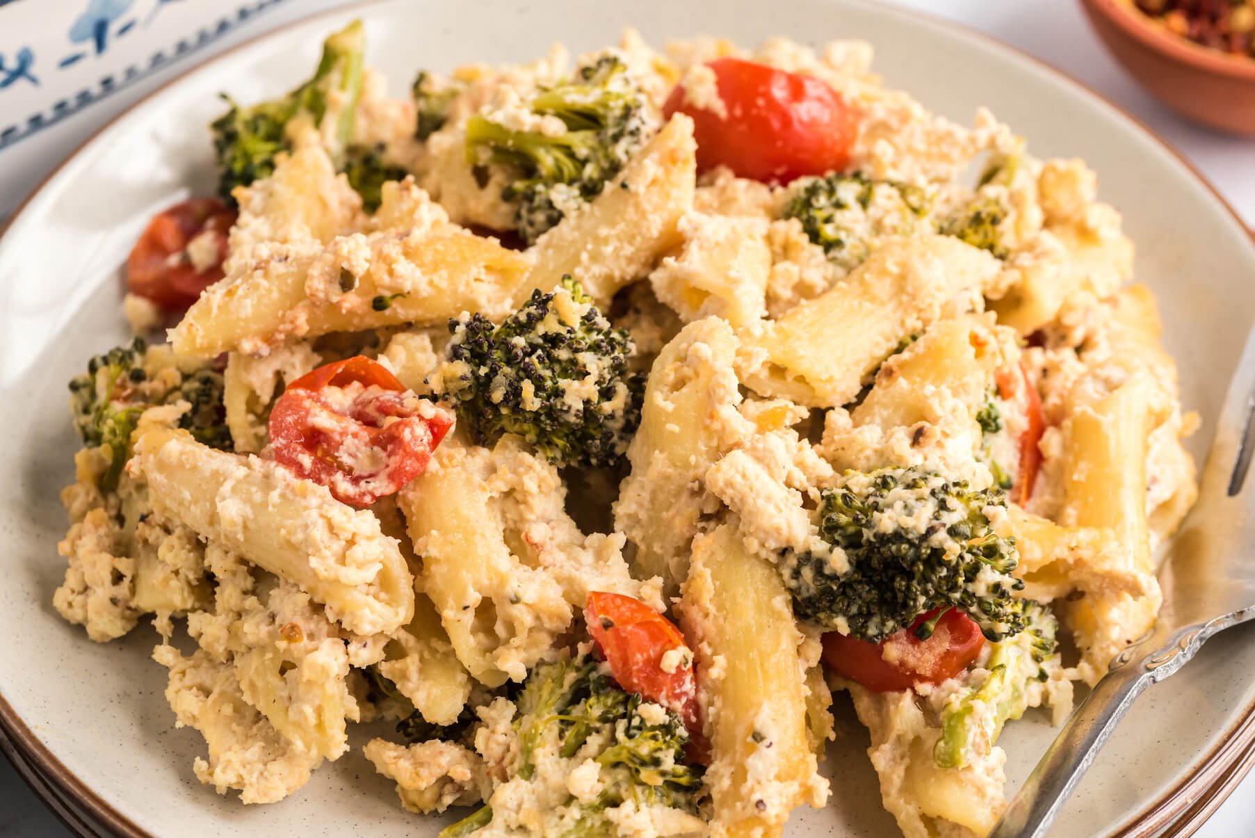 Broccoli and Tomato Pasta Bake