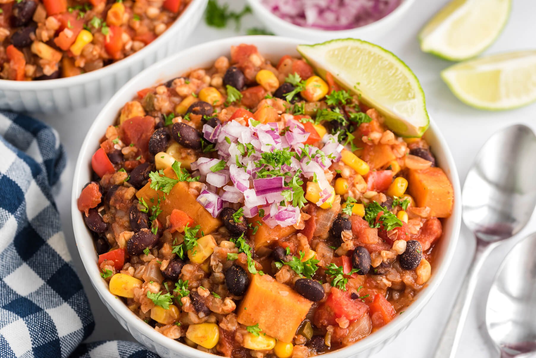 Buckwheat Sweet Potato Chili 