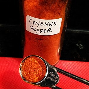 Cayenne pepper is an anti-inflammatory spice