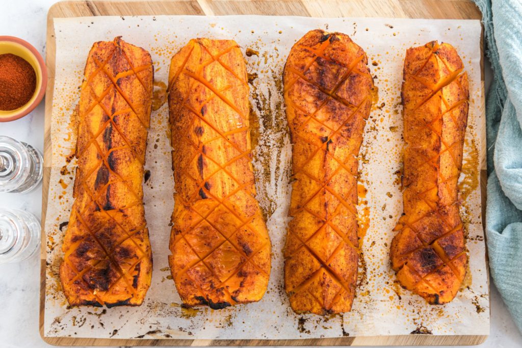 Chipotle-Rubbed Butternut Squash Steaks