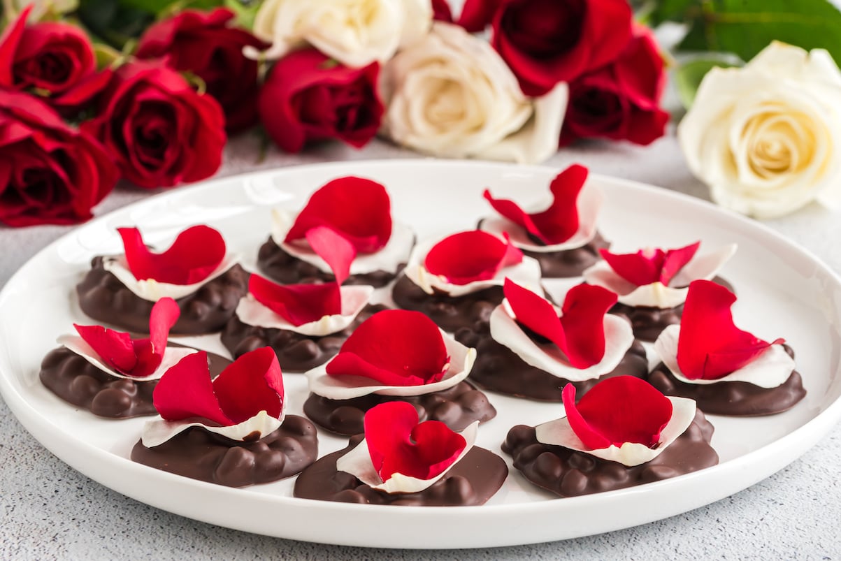 Chocolate Rose Pomegranate Bites