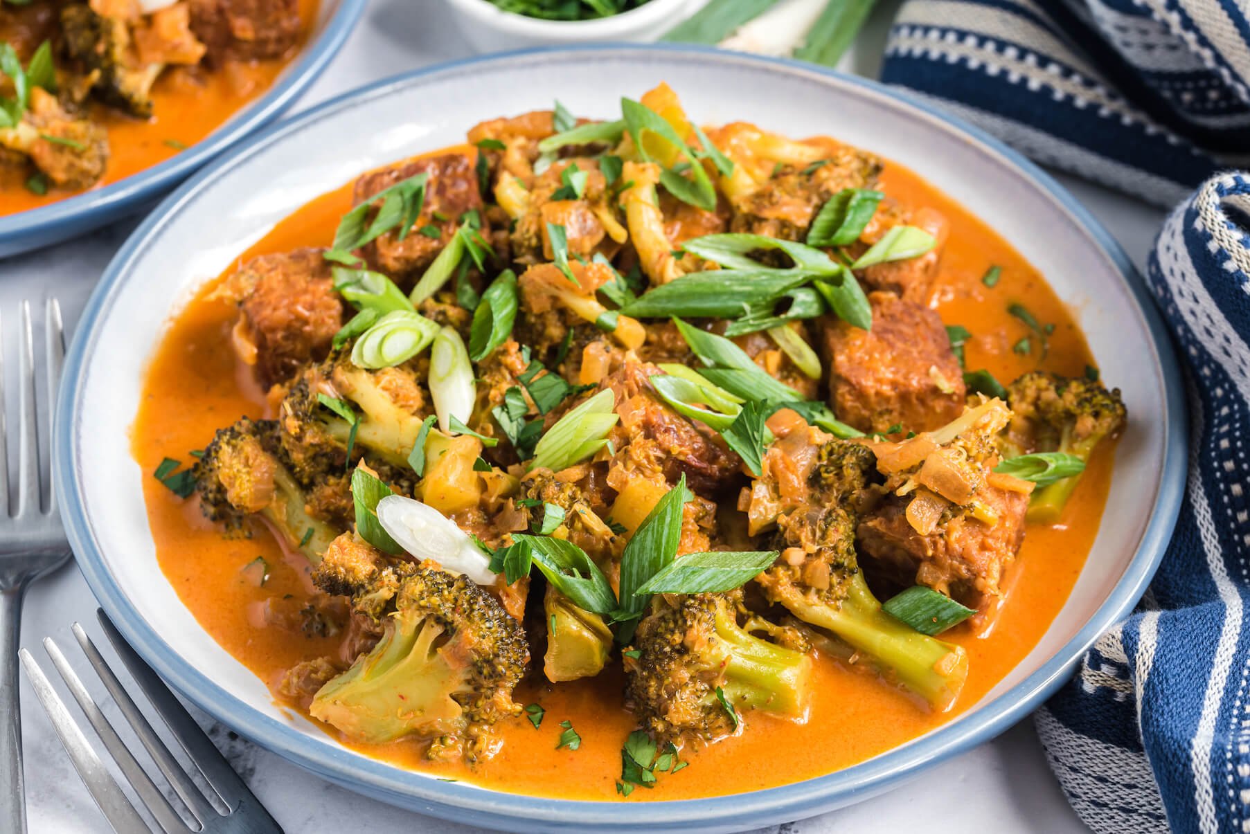 Coconut Red Curry Tempeh and Veggies