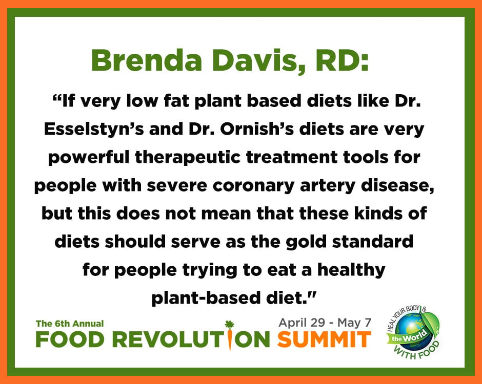 Quote by Brenda Davis, RD, during the 6th annual Food Revolution Summit