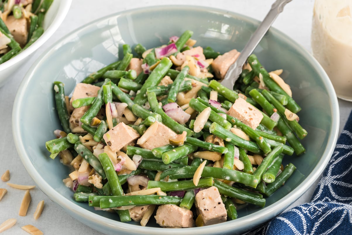 Green Bean Salad with Vegan Feta-3