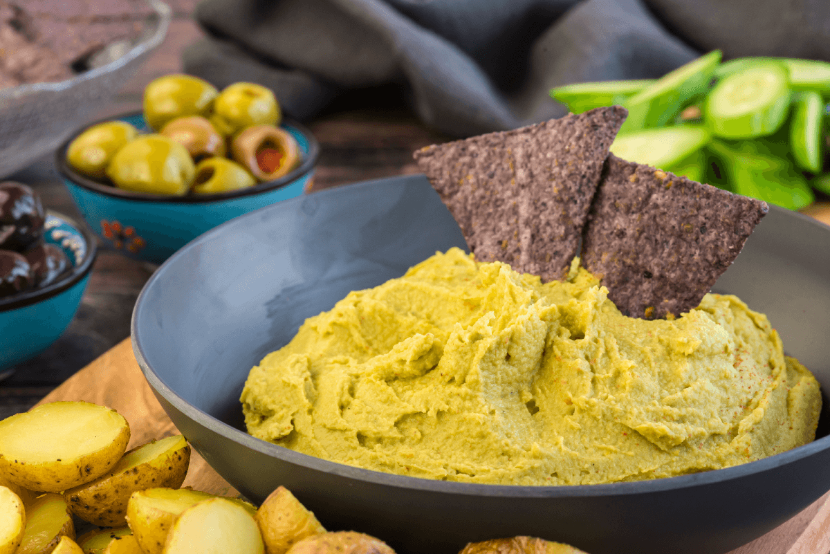 green pea hummus