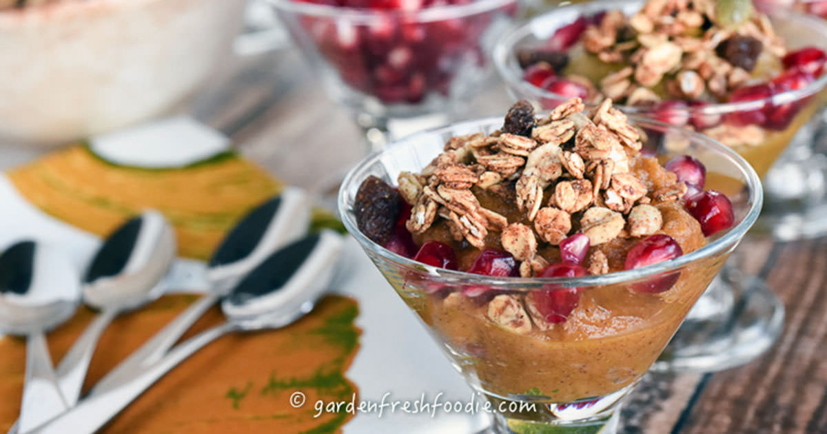 Healthy Thanksgiving Dessert - Pumpkin Pudding