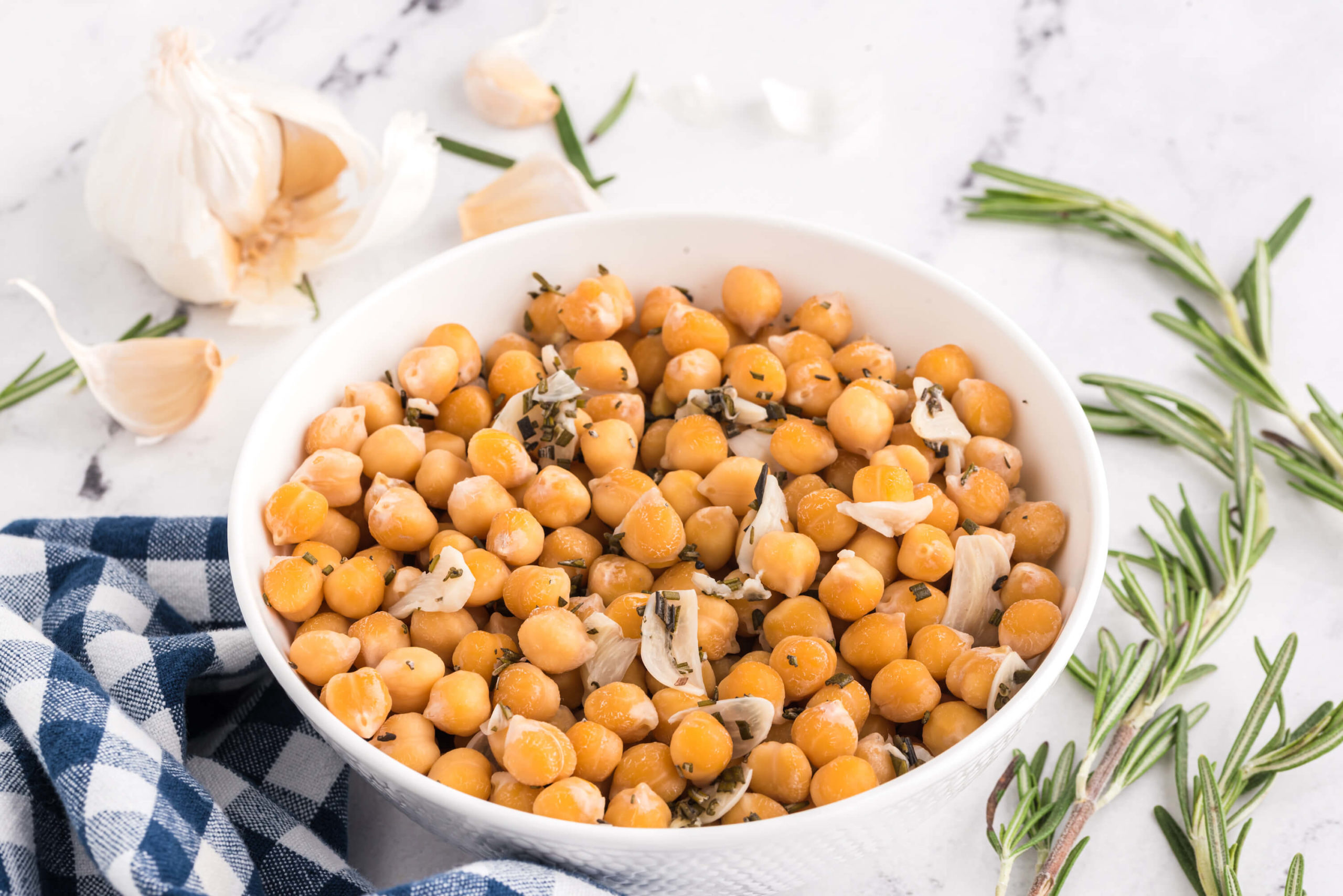 Buttery Instant Pot Rosemary and Garlic Chickpeas