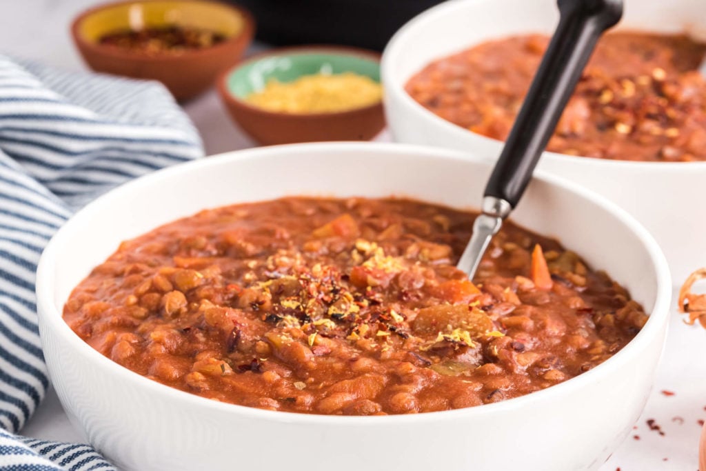 Instant Pot Wild Rice Lentil Soup