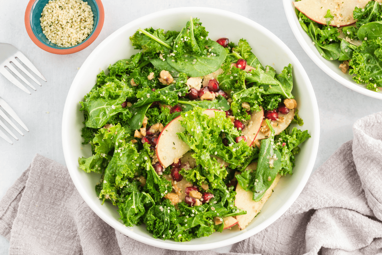 Kale pomegranate salad