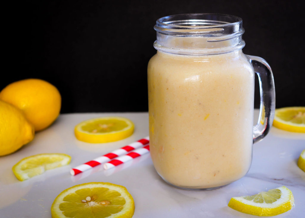 Lemon Drop Smoothie for post-sauna rehydration