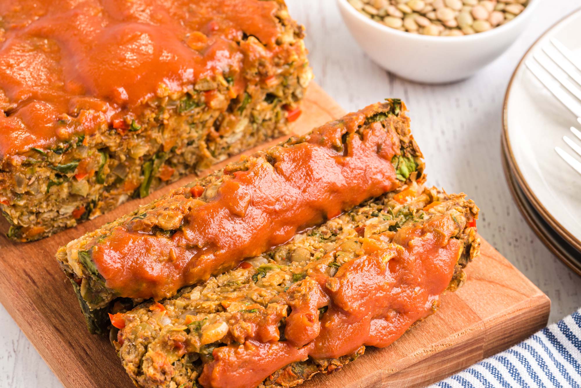 lentil flax loaf