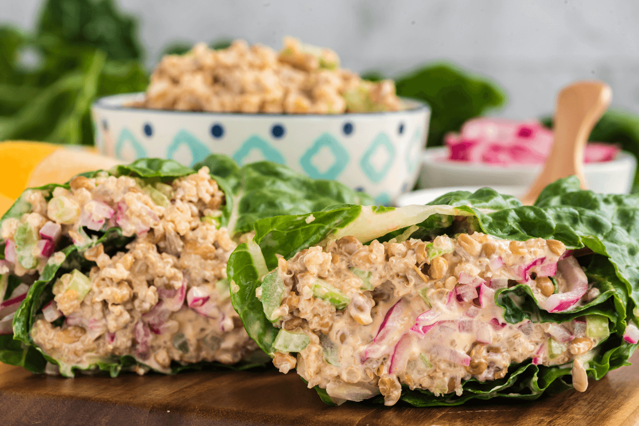 Lentil Quinoa Collard Wraps