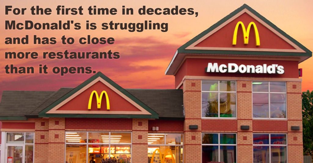 McDonald's closing restaurants