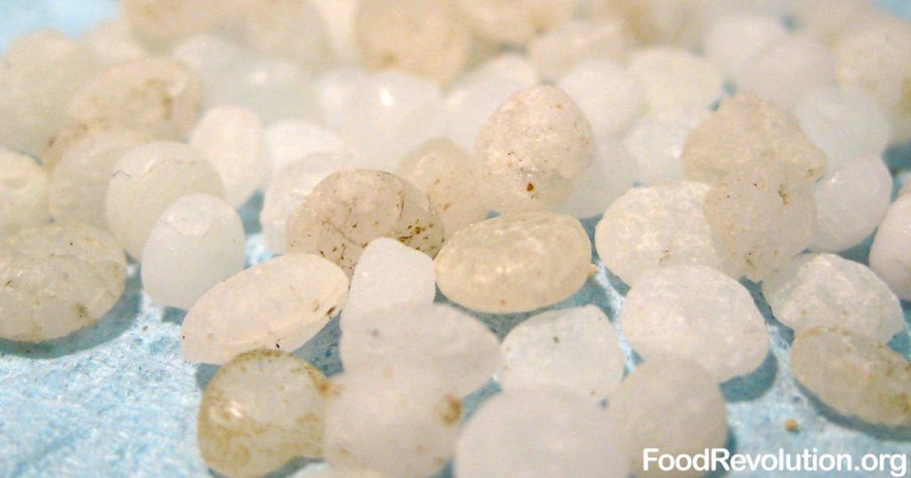 Microbeads plastic in food supply