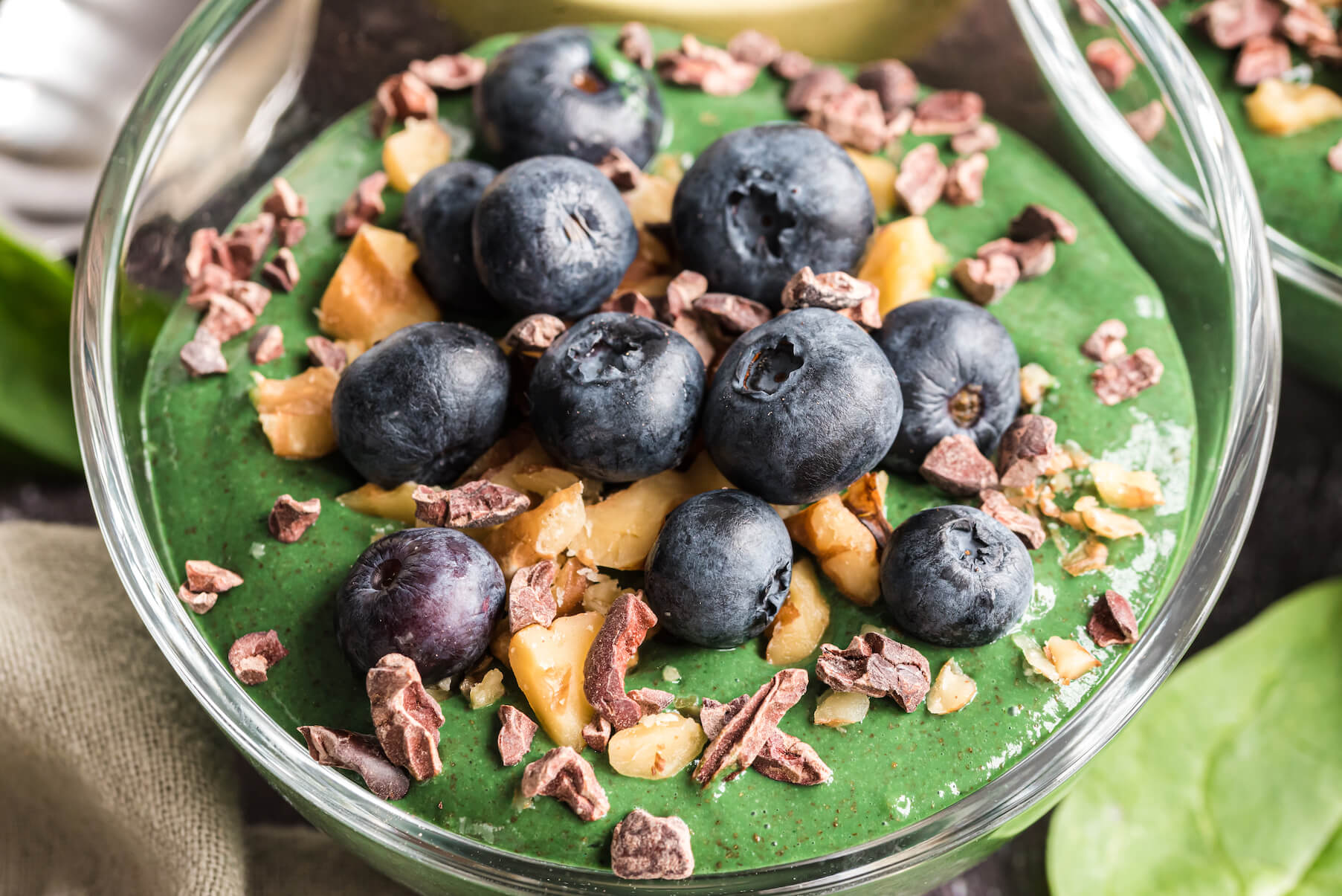 Acai Chia Seed Pudding (vegan, gluten-free, oil-free) - Nuts About Greens