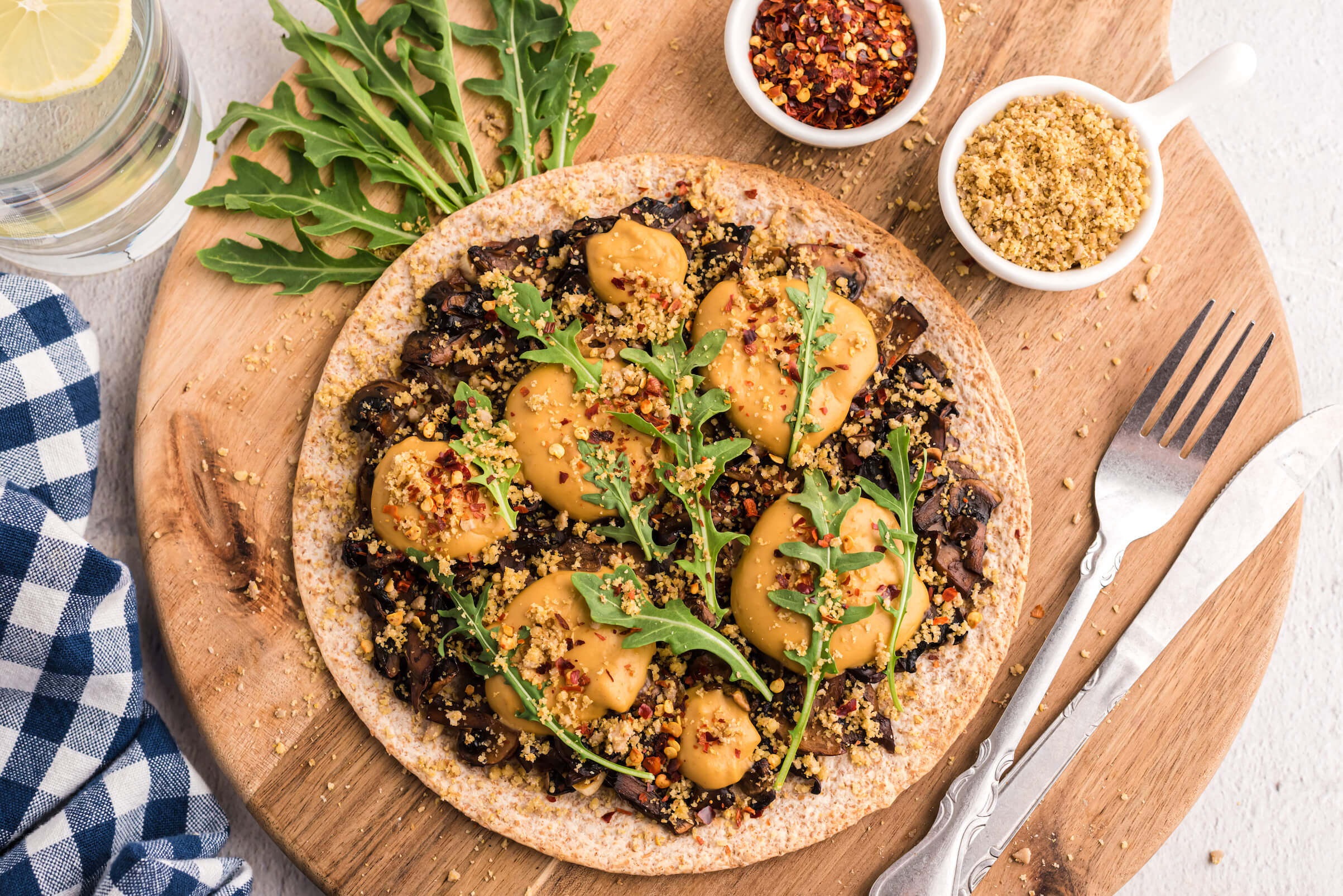 Mushroom Mozzarella Pizza