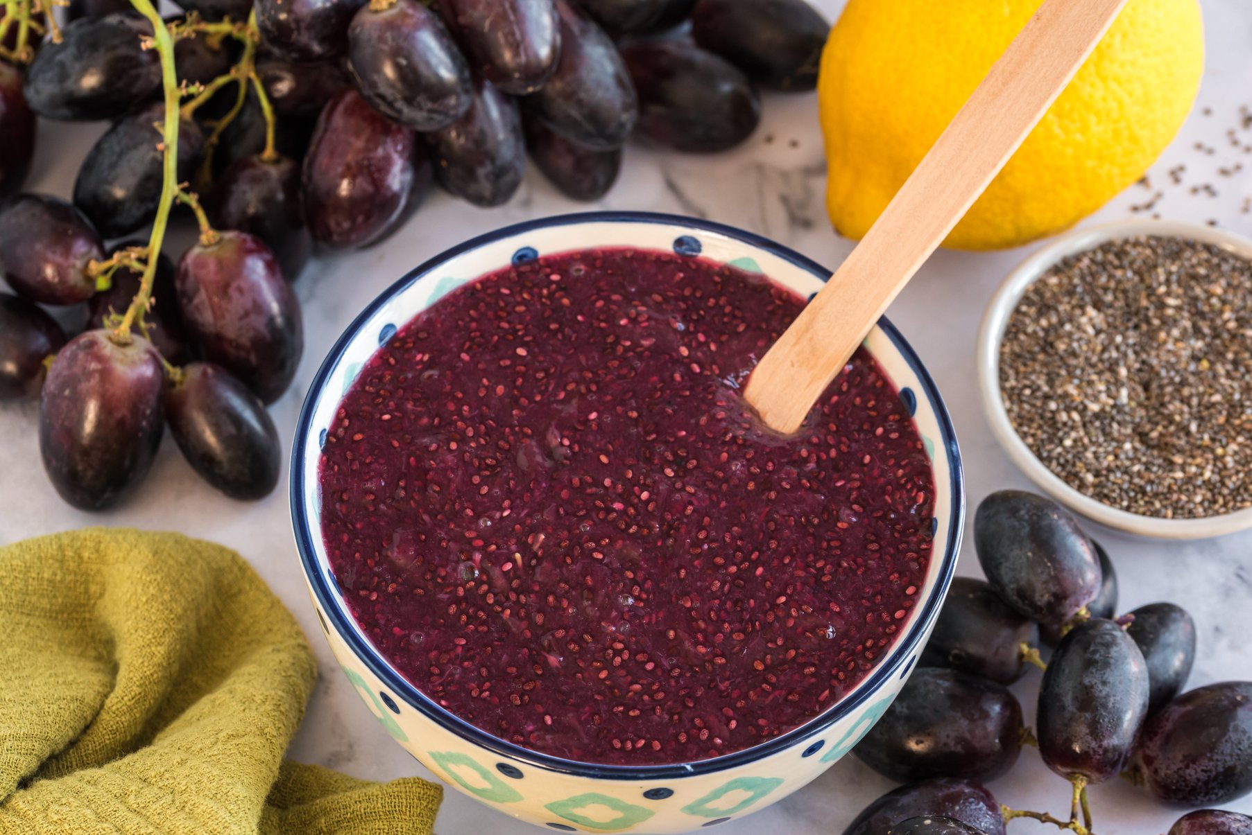 Nourishing Grape and Chia Jam