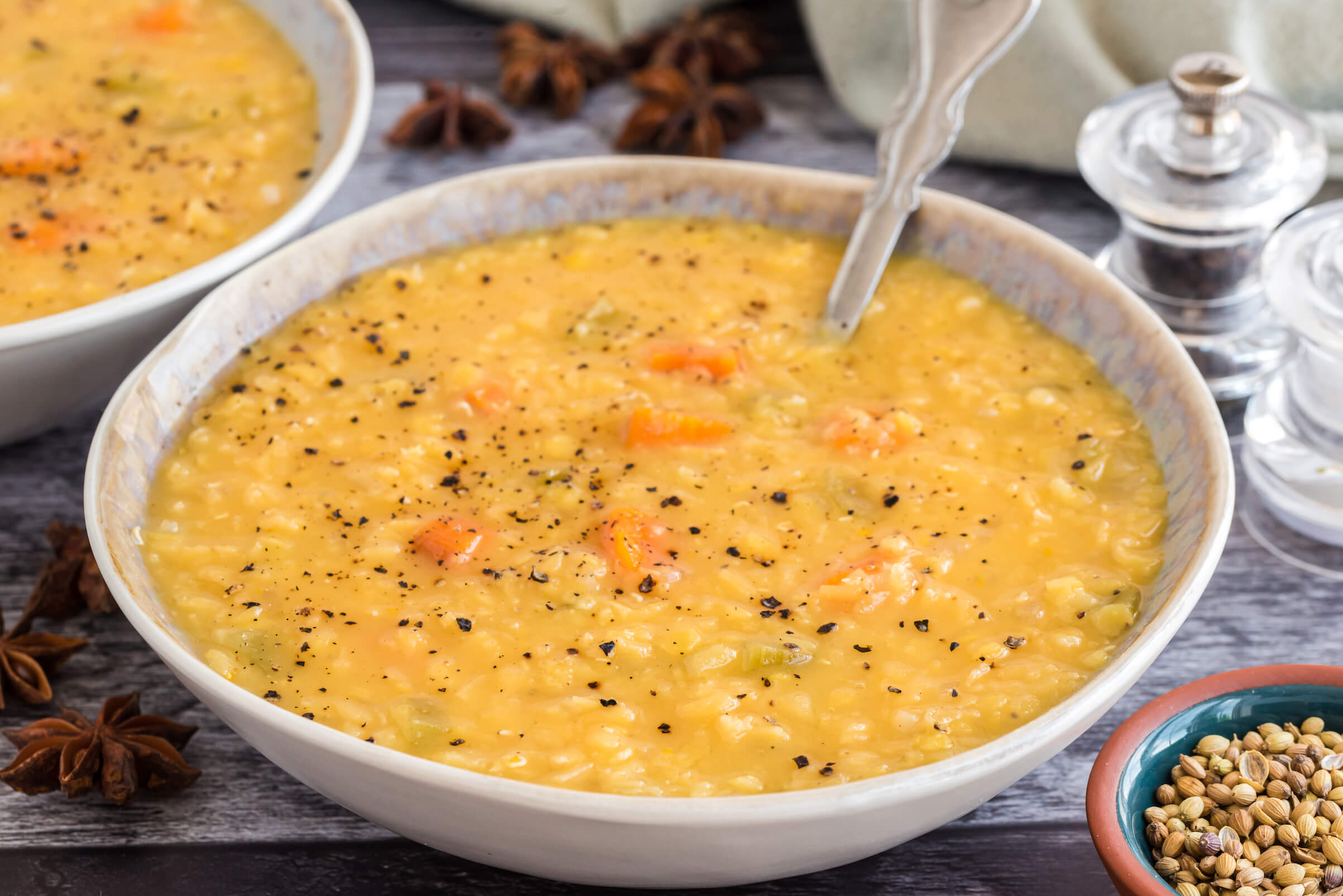 Orange Lentil Soup with Anise and Coriander