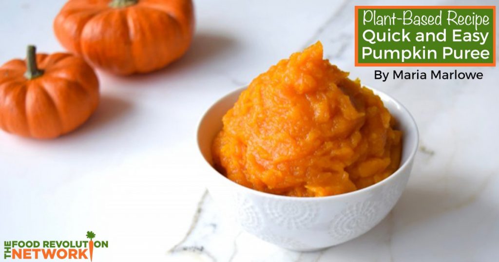 Plant-based recipe for Pumpkin Puree