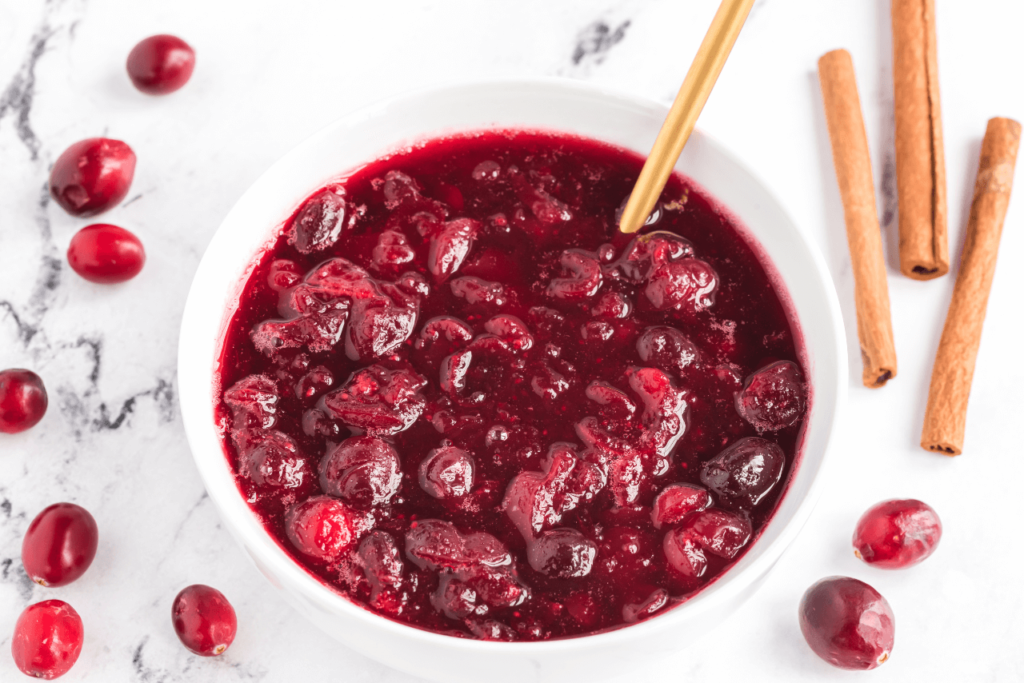 Pomegranate Cranberry Sauce holiday side dishes