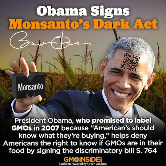 President Obama signs GMO labeling bill