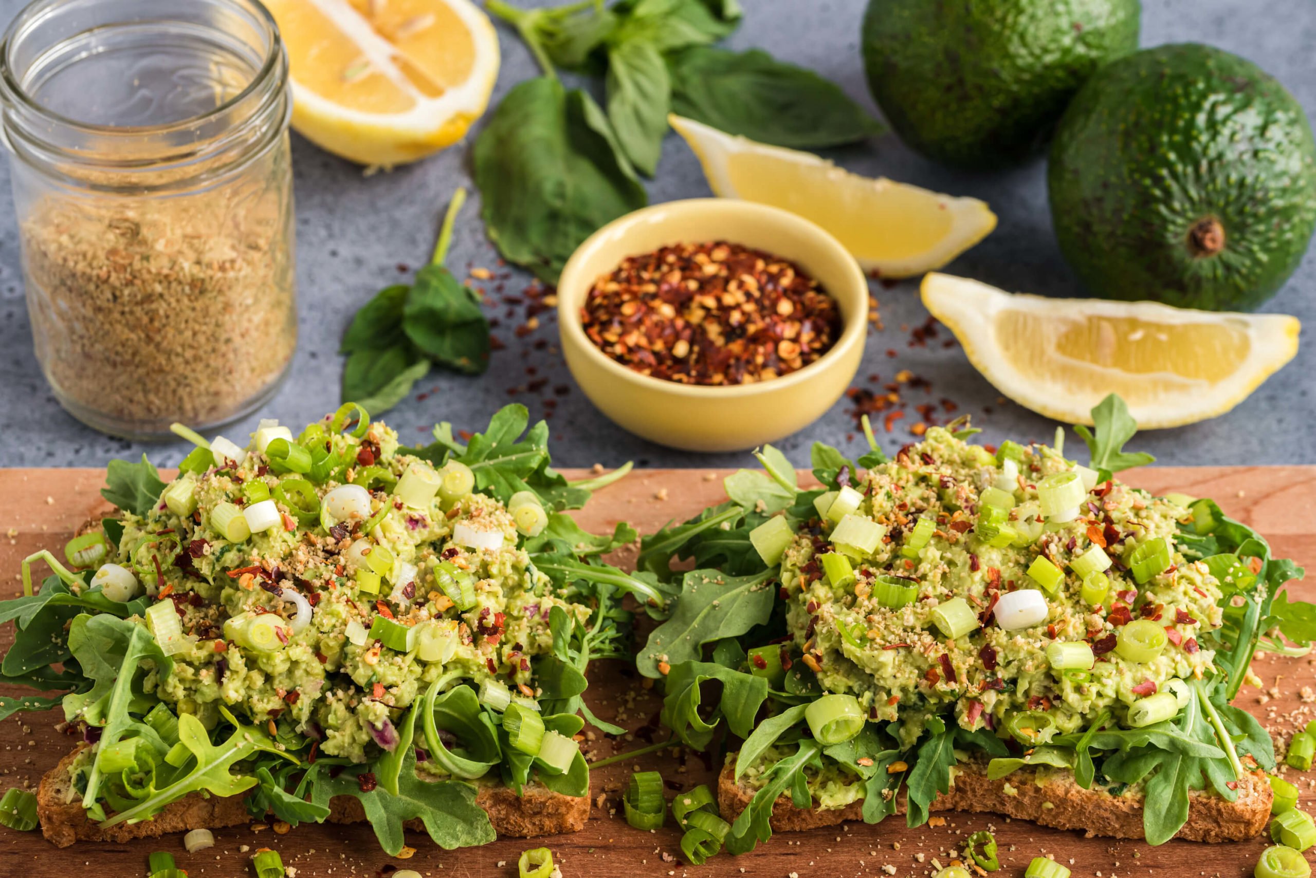 Smashed Edamame Avocado Toast