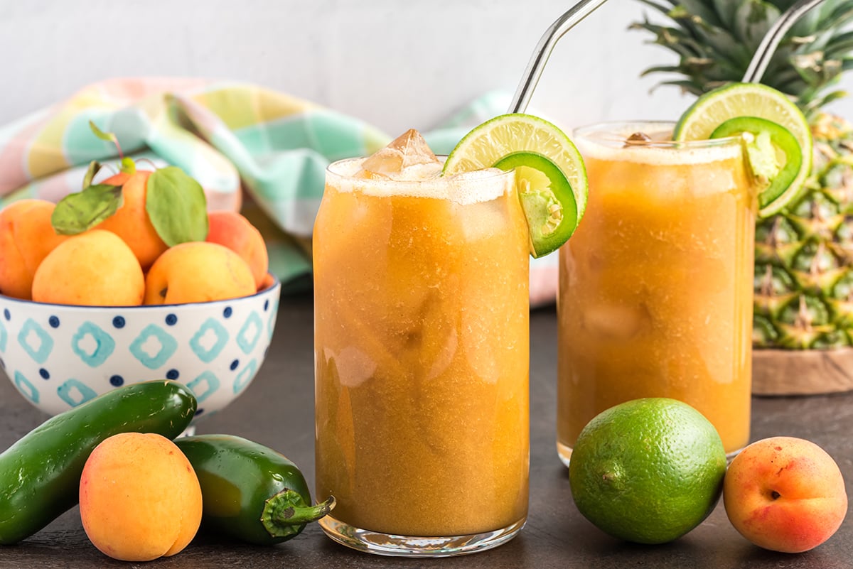 Spicy Apricot Margarita Mocktail