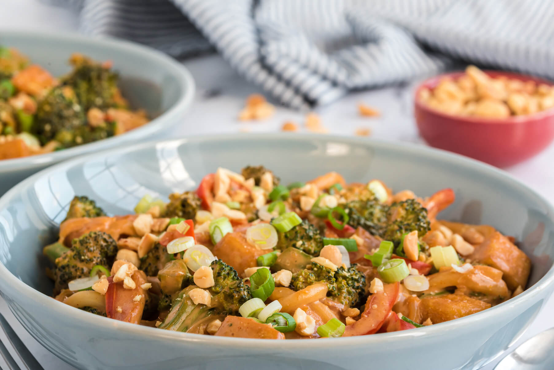 Spicy Peanut Tofu and Broccoli