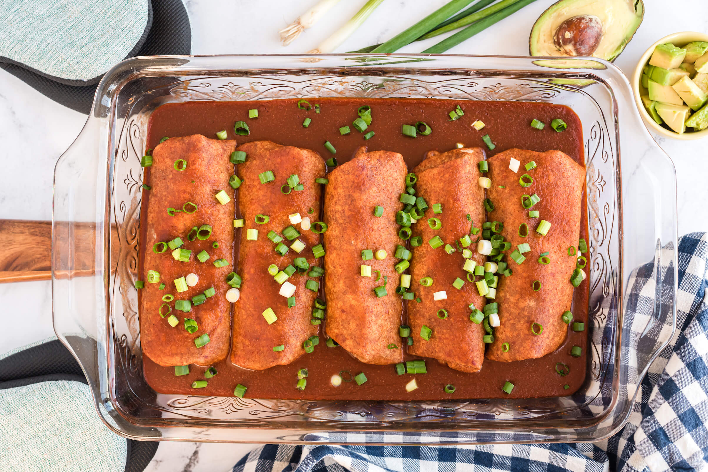 Spinach and Mushroom Enchiladas