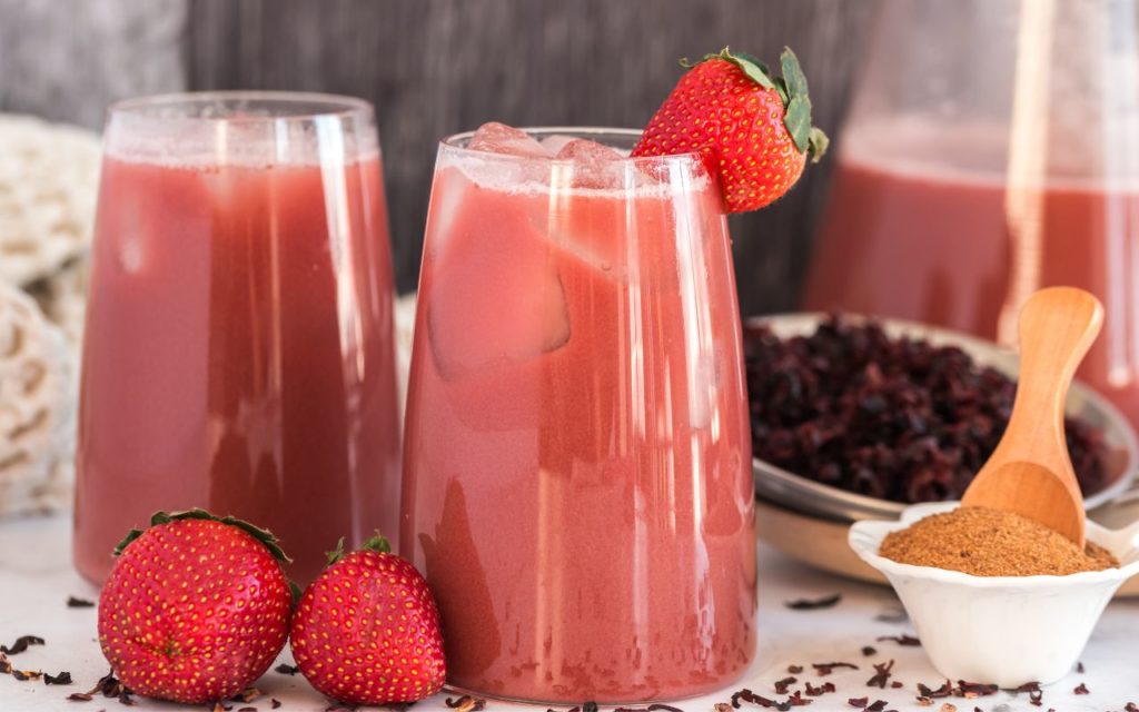 Strawberry Hibiscus Refresher