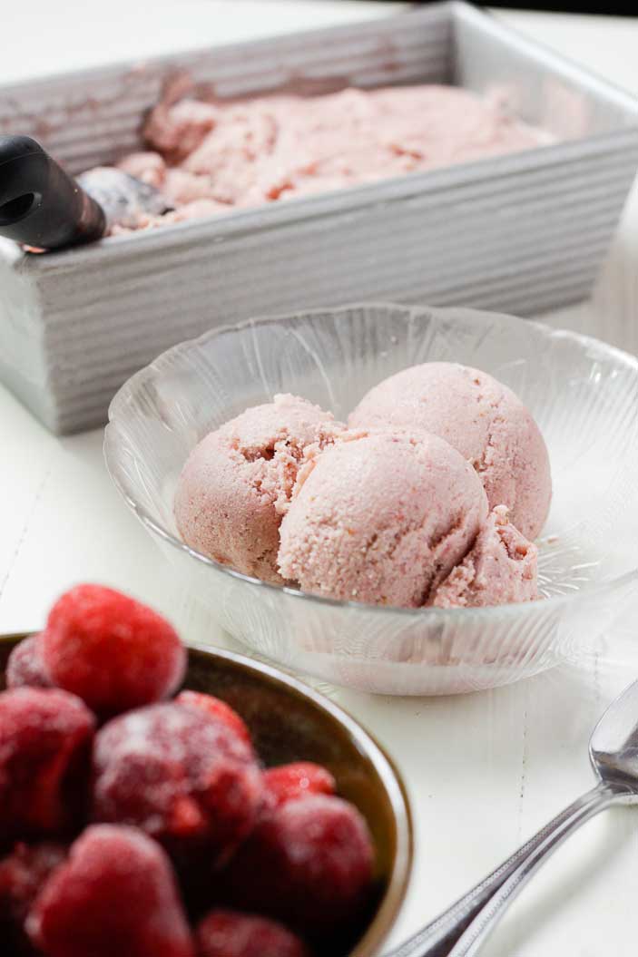 Summer Dessert: Strawberry Ice Cream Plant Based Cooking