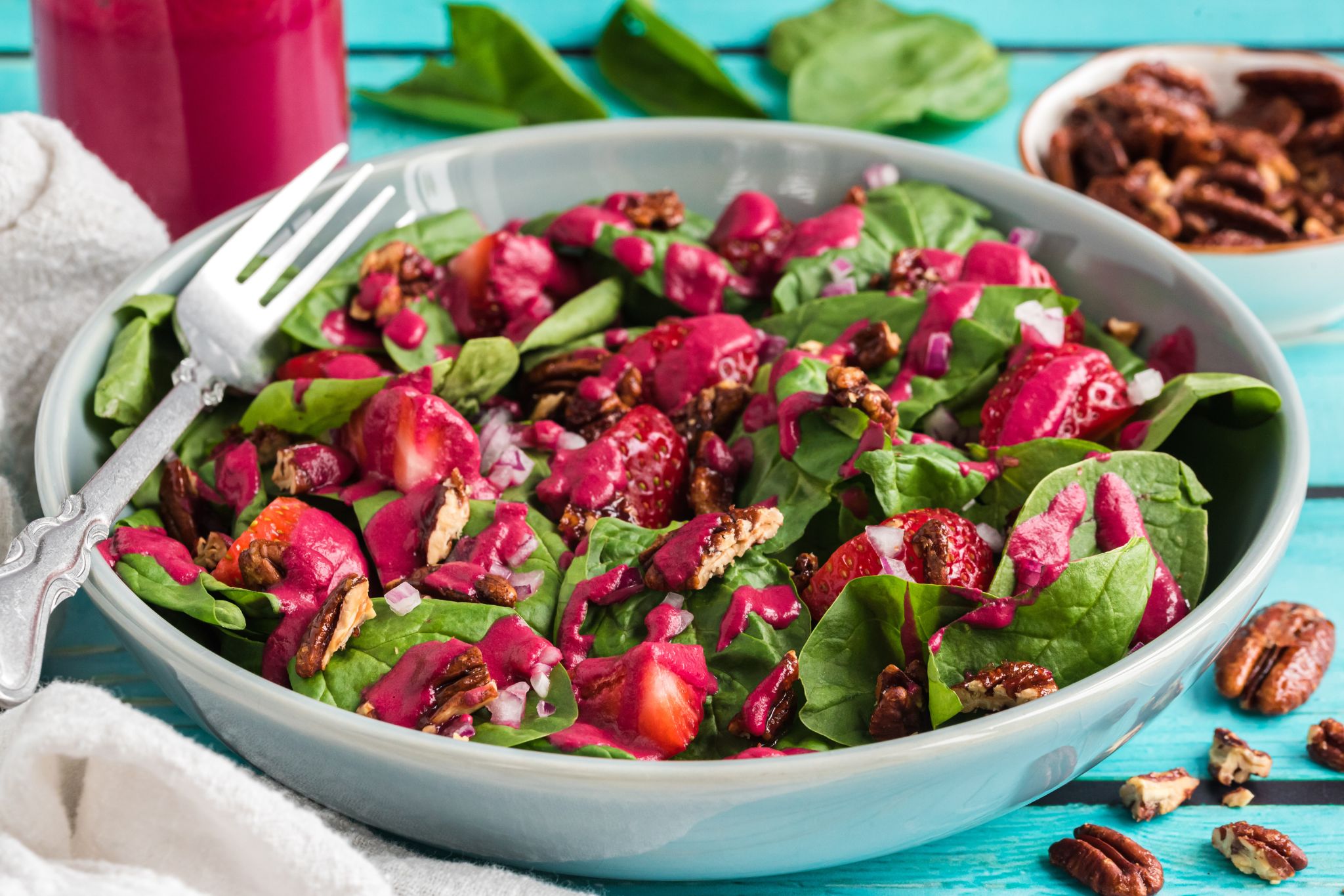 Strawberry Spinach Salad