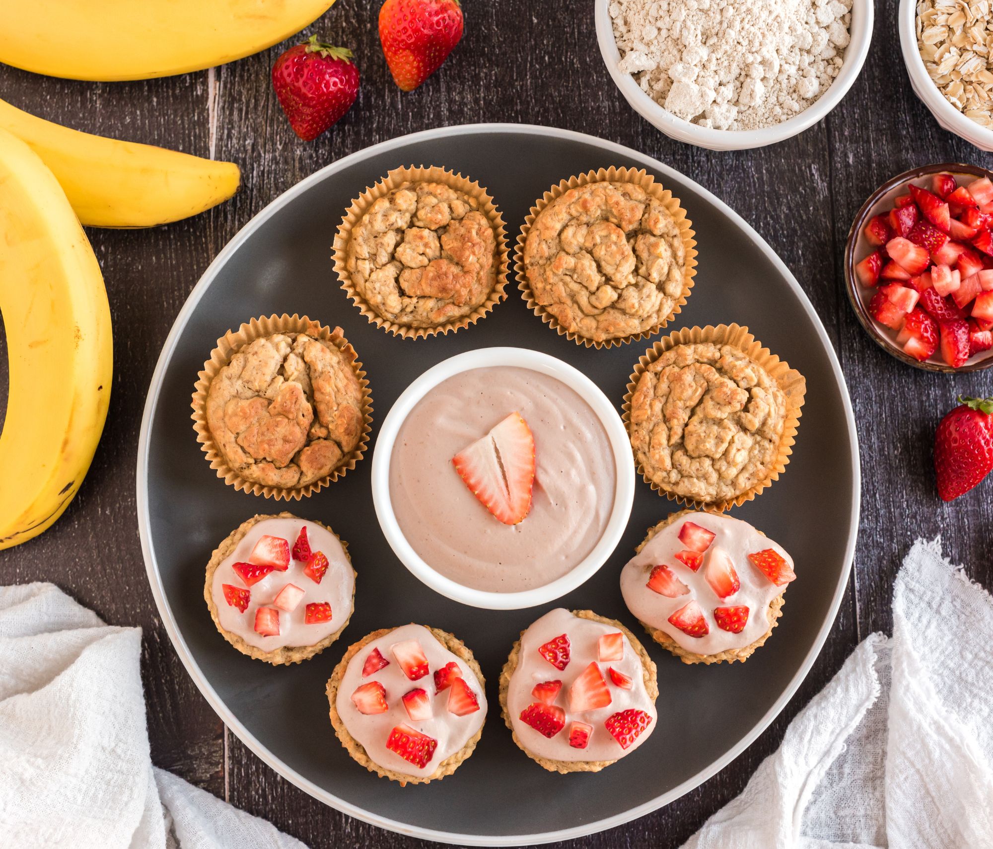 Strawberry Cream Buttermilk Cupcakes