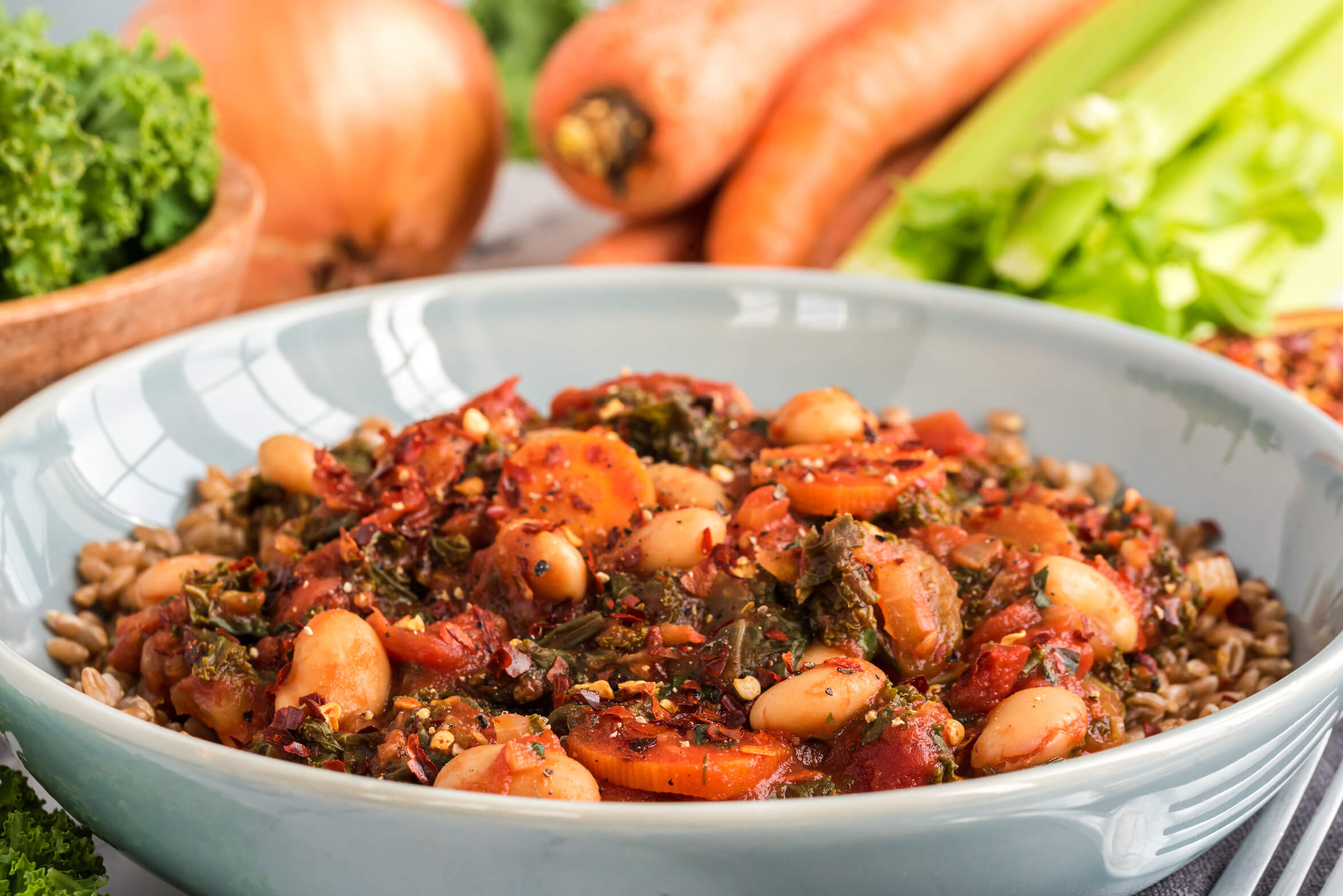 Tuscan beans and kale