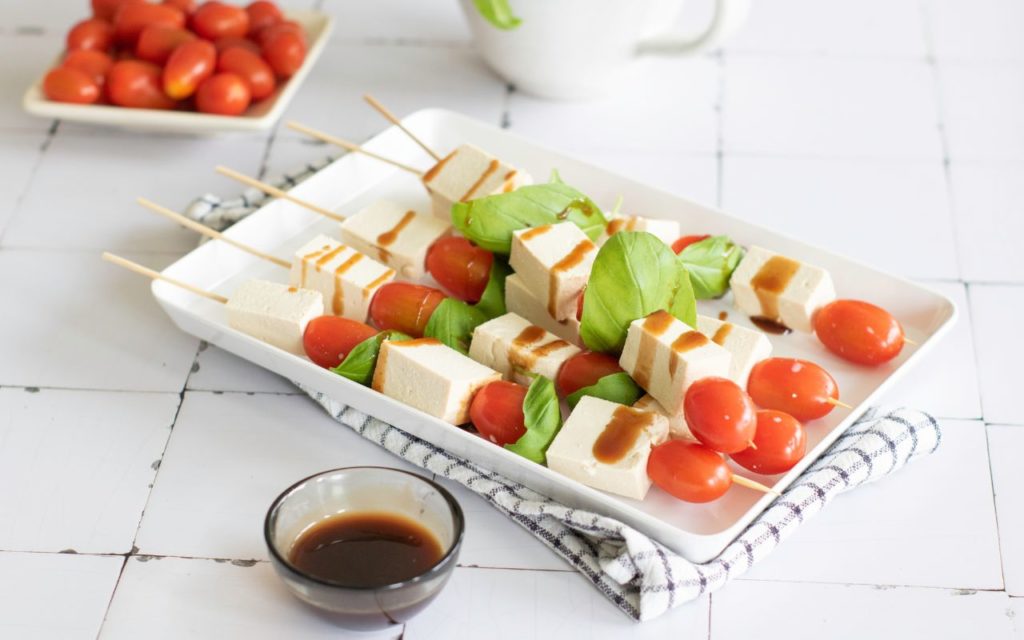 Vegan Caprese Kebabs