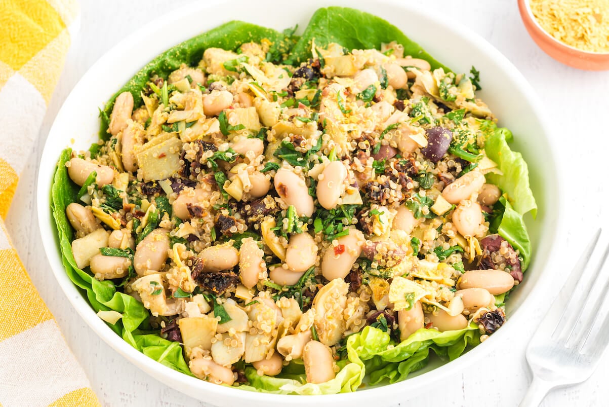 Warm Cannellini Bean and Quinoa Salad