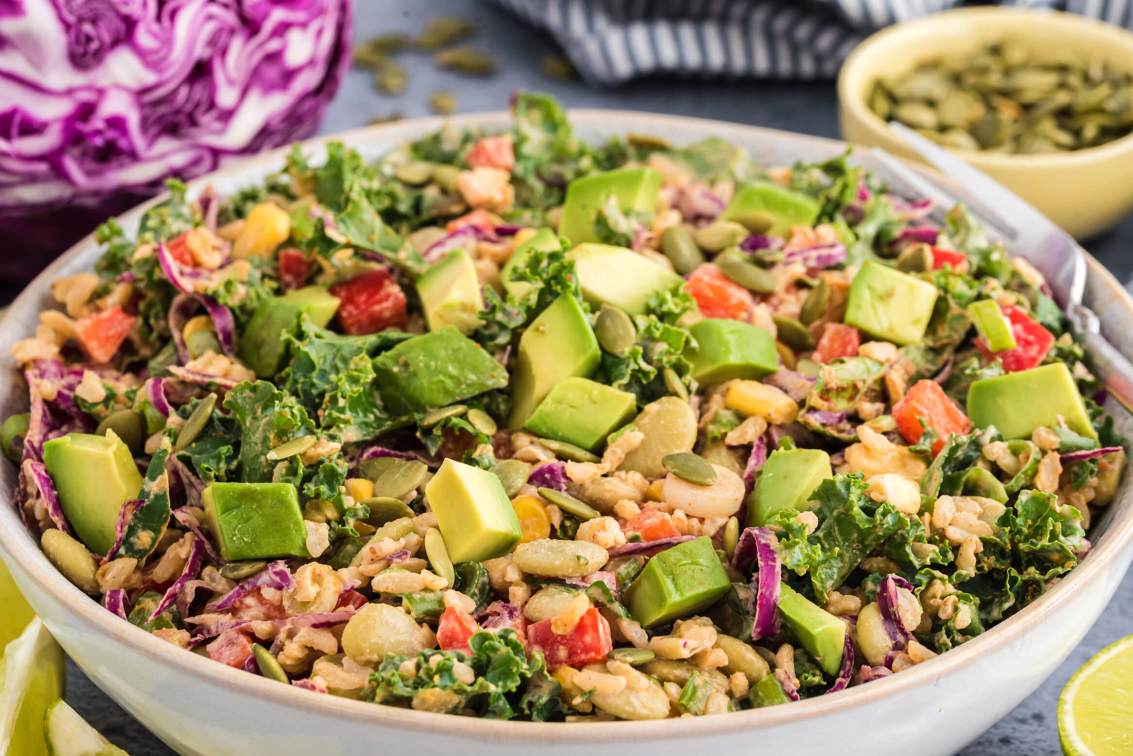 warm fiesta salad bowl